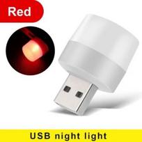 Mini USB stalinės lempos lemputė Akių apsauga LED naktinės lemputės dovanų įkrovimas USB maža apvali knyginė lempa Kalėdų miegamojo dekoravimas white