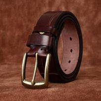 Belt Men's Retro Hand-Made Knife Cutting Leather Pin Buckle Fashion Trendy Unique Thick First Layer Cowhide Man's Belt 100cm