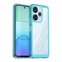 Transparent Colorful TPU Case for Xiaomi Redmi 13 4G 13C 12 12C Protective Cover Frame Ultra Thin Shockproof Protective Cover For Redmi 12C žalia