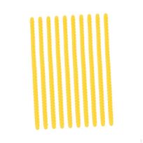 10 Pieces Perm Bar Hair Curler, Flexible Short Silicone Spiral Rod, Roller for large yellow yellow