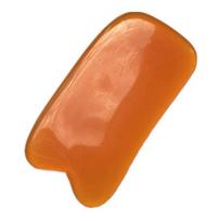Gua Sha scraping Board kūno masažas SPA akupunktūrinis grandiklis veidui nugaros rankai oranžinė