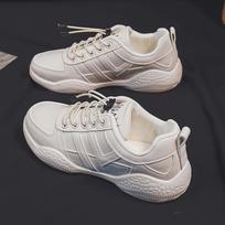 Lazy Lightweight Soft Sole Women's Shoes Summer New Leather Non-Slip White Shoes Sports Casual Shoes Breathable Shoes 35 smėlis