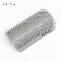 Charm Self-combing Brush Pet Grooming Brush Cat Massage Brush Suitable Space-saving Design Pet Supplies For Cats And Dogs Durable Wall Corner Rubbing pilka spalva