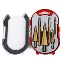 6 vnt. žingsninis grąžtas pjūklo grąžtų rinkinys titano frezavimo pjaustytuvas 4-12 4-20 4-32 mm 3 6 8 mm medžio apdirbimo metalo šerdies skylių atidarytuvas