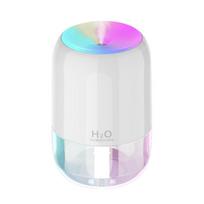 USB oro drėkintuvas su LED šviesos aromato difuzoriumi oro valytuvas Mist Maker oro gaiviklis miegamajam namų automobilių biurui balta