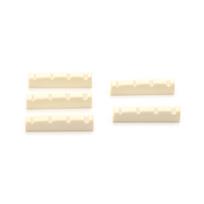 5Pcs/set Guitar Strings Nut, 4 String 42mm Acoustic Guitar Nut Guitar Nut Set Musical Instrument Accessories Replacement white