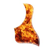 Self Adhesive Acoustic Guitar Pickguard Scratch Plate Pickguard Sticker Anti-Scratch Folk Guitar Protective Shell Guard orange