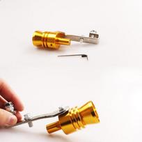 Universalus automobilio Turbo Sound Whistle duslintuvo išmetimo vamzdis 31mm (XL) Netikras išpūtimo vožtuvas BOV Simulator Whistler Auto raudona