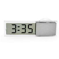 Patvarus automobilio skaitmeninis LCD ekranas elektroninis laikrodis / termometras su „Sucker Auto“ ornamentais Electronic Clock