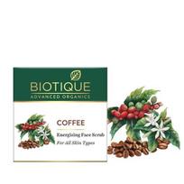 Biotique Coffee Energizing Face Scrub for All Skin Types,50 Gm | Deep Exfoliation, Removes Blackhead blue