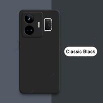 Mobile Covers for Realme GT Neo 5 5G Soft Luxury Square Liquid Silicone Phone Cases RealmeGT Neo5 GTNeo5 240W Double Liner Coque Realme GT Neo 5 black