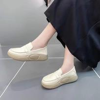 Women's Shoes  Women Sports Shoe Thick Sole Casual Shoes Comfortable Female Vulcanzied Shoes Slip on Wear-resistant Zapatos 35 gray