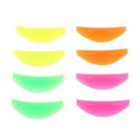 4 Pairs Reusable Eyelash Lift Perming Silicone Curler Curling Pads Rods Shields multi