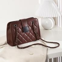 New large-capacity rhombus messenger bag women's ins trend line versatile rhombus chain women's shoulder bag juoda
