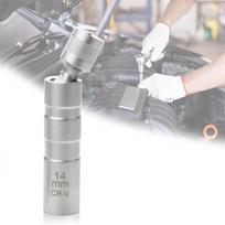Automobilio uždegimo žvakių lizdų rinkinys išplėstinis universalus jungtis magnetinio veržliarakčio nuėmimo įrankis 3/8 colių pavara CR-V 12 taškų 14 mm 14mm gray