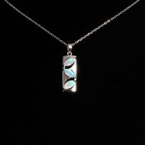 Spalvingi Spalio mėnesio Birthstone natūralūs Opalo sterlingo sidabro pakabukai kaklo papuošalai moterims ir gimtadienio dovanos 45CM balta