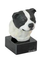 Stafordšyro bulterjeras, Stafis - tapyta figūrėlė, statulėlė, figūra, sukurta menininko, prekės ženklas Art-Dog