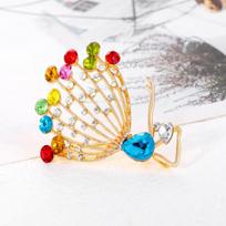 Fashion Retro Elegant Temperament Ballet Girl Alloy Rhinestone Ladies Corsage Pin