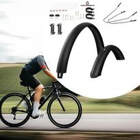 Reguliuojami dviračių sparnai purvasaugiai kalnų dviratis pakeičia dviračių padangų apsaugą for 26inch Bike black