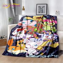 Cartoon Digimon Adventure Monster Soft Plush Blanket,Flannel Blanket Throw Blanket for Living Room Bedroom Bed Sofa Picnic Cover 30x40in