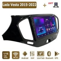 Android Car Radio For Lada Vesta 2015-2022 Multimedia Player Head Unit Stereo GPS Navigation BT WIFI 1+16GB 1+16GB gray