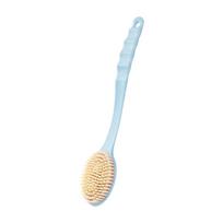 Exfoliating Brush Body Manual Long Handle SPA Bath Shower Back Massage Scrubber mėlyna