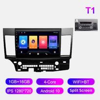 Android automobilinis radijas, skirtas Mitsubishi Lancer 2008-2015 Multimedia Player Head Unit Stereo GPS Navigation BT WIFI 1+16GB 1+16GB,A