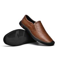 Nauji odiniai batai vyrams, klasikiniai mokasinai, vyriški laisvalaikio batai, kvėpuojantys, vaikščiojimo batai, retro, vandeniui atsparūs mokasinai 38 black