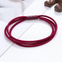 Handmade 3-in-1 Hair Loop with High Elasticity Headband for Girls, Colorful Rubber Bands for Accessories