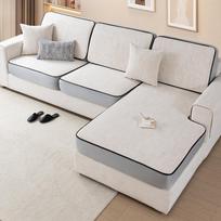 Viskas įskaičiuota Sofa Hats Universalus užvalkalas Elastingas sofos pagalvėlės atlošo apsauginis užvalkalas Apsauga nuo kačių draskymo Keturių sezonų universalus sofos užvalkalas 60*60 smėlis