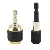 2pcs Hex Shank Hex Shank 60mm Keyless Drill 1/4\  Hex Shank Auto