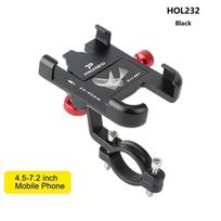 360° Rotatable Aluminum Adjustable Bike Phone Holder Non-Slip Cycling Phone Mount Stand For 4.5-7.2 Inch Phone juoda