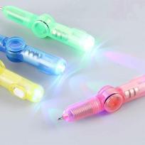 2 viename rankinis suktukas Led Pen Light Fidget Spin Edc Autizmo giroskopas Švyti tamsus gray
