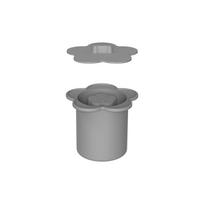 Silikoninė ledukų forma su dangteliu, lengvai išimama iš formos, vandens puodelio ledukų formelė, 40oz cilindriniai ledukai One Size