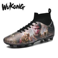 35-45 Kinų Mitologija Wukong Vaikams Suaugusiems Didelio Dydžio Futbolo Batai Žemu Auliu Ilgais Dygliais Lauko Neslystantys Profesionalūs Treniruočių Futbolo Batai 35 juoda