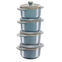 Cocotte - ZWILLING - STAUB - Ceramique - Turquoise - 0,2 L - Rond