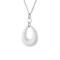Collier - Erika - Argent Massif Rhodié 925 - Blanc - Acier - Certificat d'Authenticité