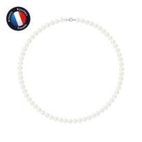 Vėrinys – Perlinea – AAA+ Gėlavandenis kultivuotas perlas – 925 Sidabras – 42 cm – Moterys balta