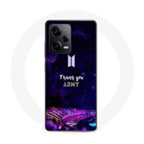 Coque Maniacase pour Xiaomi Redmi Note 12 Pro 5G BTS army groupe BTS roi de la K-pop juoda