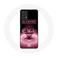 Coque Maniacase pour Samsung A32 4g blackpink diamond noir et rose