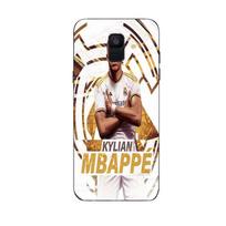 Coque Maniacase pour Samsung Galaxy A6 2018 Kylian Mbappe Real Madrid wallpaper celebration