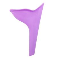 Portable Urinal for Women - HURRISE - TPR Urination Device - Purple - Leak-Proof - Reusable