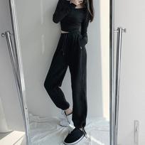 Solid Color Baggy Casual Women Sweatpants Autumn Winter High Waist Loose Female Sports Thicken Joggers Pants S juoda