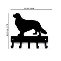 Cavalier King Charles Spaniel Dog Key Rack Hanger - 6 inch/9 inch Metal Wall Art Perfect Gift for Spaniel Dog Enthusiasts bronza