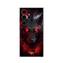 Samsung Galaxy S24 Ultra Case Wolf Black Fire Red Maniacase