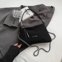 Fashion Large Capacity Canvas Tote Bag for Women  New Office Lady Commuter Crossbody Bags Black Versatile Handbag black