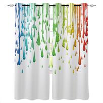 Art Design Water Droplets Blackout Curtains For Living Room Window Curtains For Bedroom Kitchen Curtains Drapes Blinds W135 x H60cm