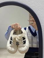 Fashion 2024 New Women's Stable Thick Sole Sports Shoes Fashionable Spring and Autumn Vulcanized Lace Up Shoes 40 white