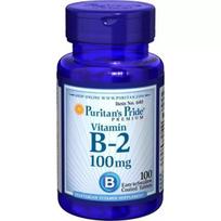 Puritan's Pride - Vitamin B-2 (Riboflavin) 100 mg, 100  Tablets