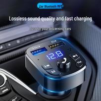 Super greitas automobilinis įkroviklis su MP3 Bluetooth grotuvu, muzikos navigacija ir daugiafunkciniu greitu įkrovimu